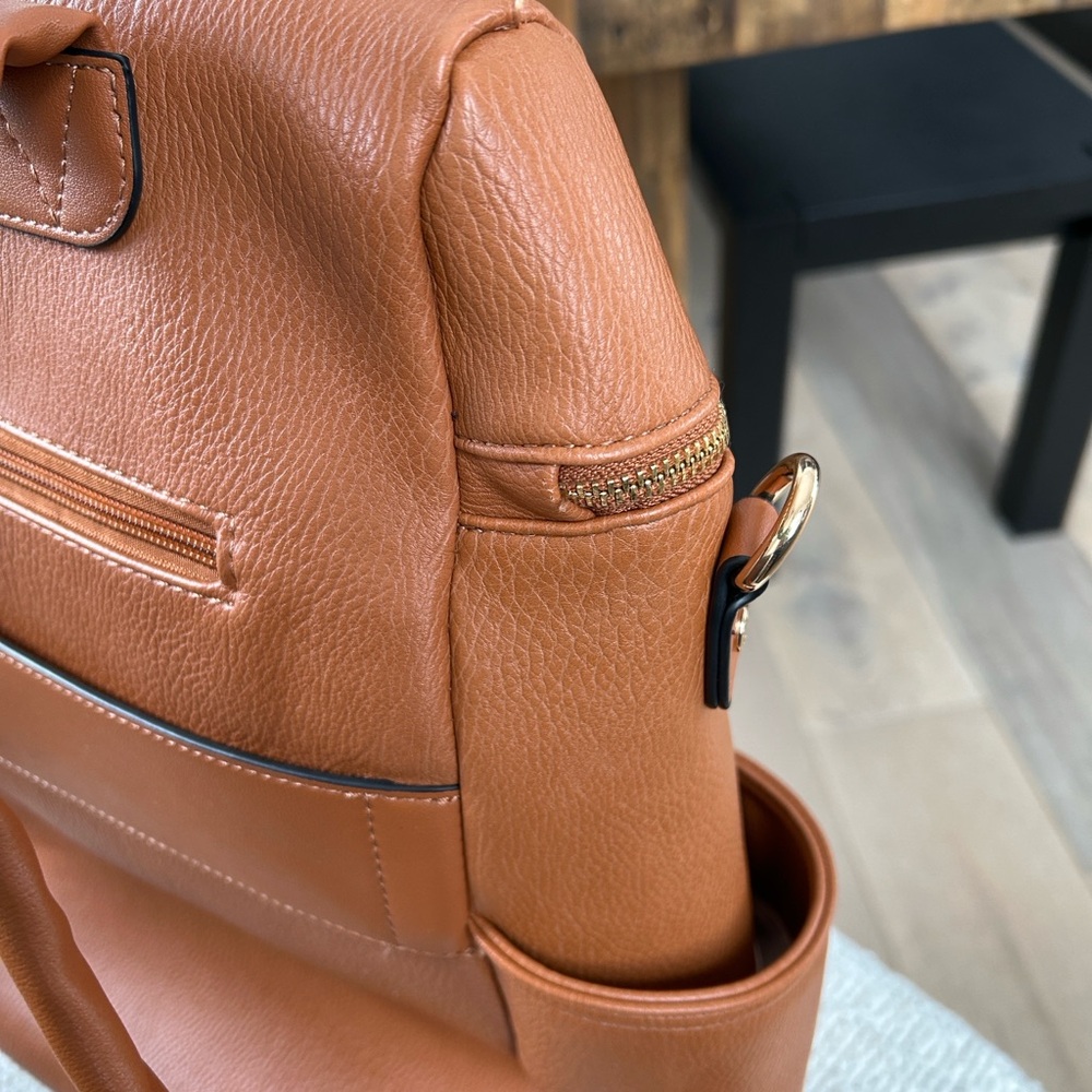 Brown Leather Backpack - Picture 4 of 16